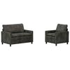 vidaXL Sofa Set 2 pcs Anthrazit Polyester