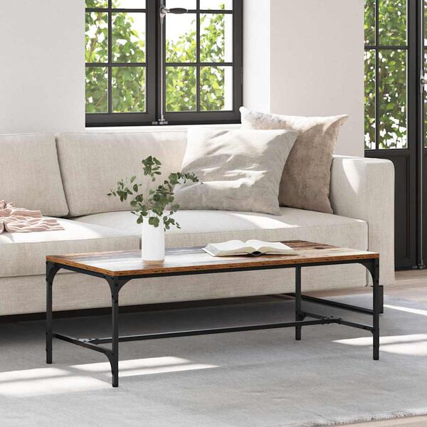 vidaXL Couchtisch Altholz 100 x 50 x 35 cm Holzwerkstoff