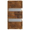 vidaXL LED-Nachttisch R&auml;uchereiche 45x35x67 cm Holzwerkstoff