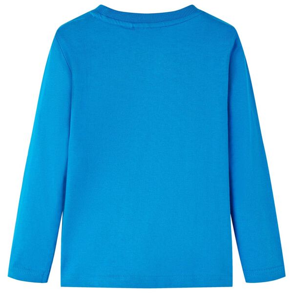 Kinder-Langarmshirt Kobaltblau 140