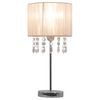 vidaXL Schreibtischlampe Wei&szlig; Rund E27