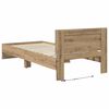 vidaXL Bettrahmen Artisan-Eiche 100 x 200 cm Holzwerkstoff