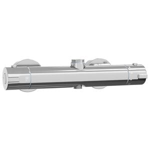 vidaXL Thermostatischer Duschmischer Edelstahl 201 27 x 8 x 6 cm