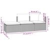 vidaXL 3-tlg. Garten-Lounge-Set mit Kissen Grau Poly Rattan