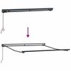 vidaXL Einziehbare Markise Wei&szlig; 350 x 250 cm Polyester und Metall