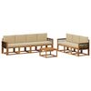 vidaXL Outdoor-Sofagarnitur 7 stk. Natur