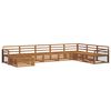 vidaXL Sofagarnituren 8 pcs Natur Massivholz Akazie