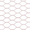 vidaXL Drahtzaun Stahl mit PVC-Beschichtung 25x0,5 m Rot