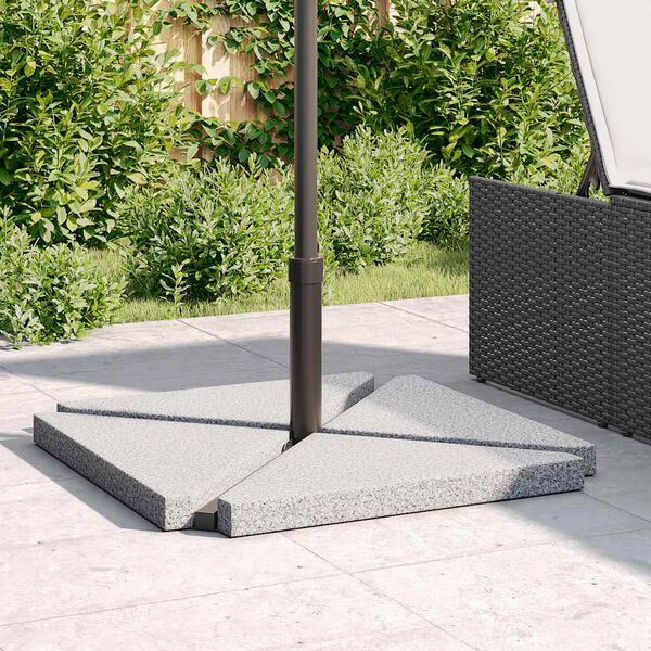 vidaXL 5-tlg. Sonnenschirmst&auml;nder-Set Granit und Stahl