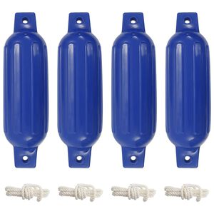 vidaXL Bootsfender 4 Stk. Blau &Oslash; 11x40 cm PVC