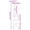 vidaXL Highboard Wei&szlig; 34,5x34x180 cm Holzwerkstoff