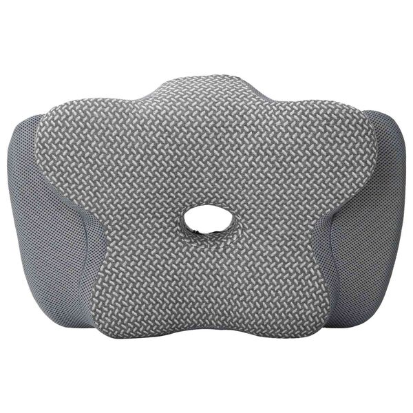 vidaXL Kopfkissen mit Kissen Grau 60 x 37 x 13 cm Polyester