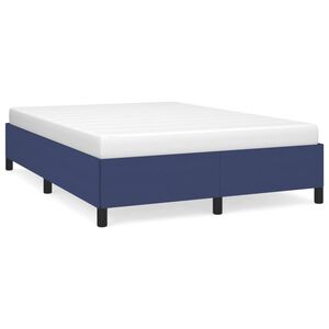 vidaXL Bettgestell ohne Matratze Blau 140x190 cm Stoff