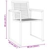 vidaXL Garten Essgruppe 5 pcs Braun Massivholz Teak