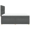 vidaXL Boxspringbett mit Matratze Dunkelgrau 140x200 cm Stoff