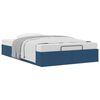 vidaXL Ottoman-Bett ohne Matratze Blau 120x200 cm Stoff
