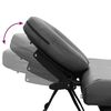 vidaXL Massagetisch mit 4 Zonen Aluminiumrahmen Anthrazit 186&times;68 cm