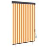 vidaXL Au&szlig;enrollo 120 x 250 cm Wei&szlig; und Orange