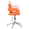 vidaXL Esszimmerst&uuml;hle 2 Stk. Drehbar Orange Kunstleder