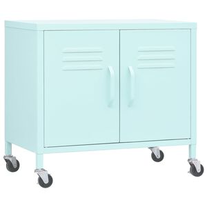 vidaXL Lagerschrank Mintgr&uuml;n 60x35x56 cm Stahl