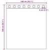 vidaXL Voile Vorh&auml;nge mit &Ouml;sen 2 Stk. Hellrosa 140x140 cm
