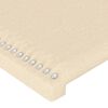 vidaXL Kopfteil mit Ohren Creme 203x16x118/128 cm Stoff
