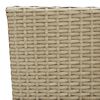 vidaXL Garten-Essstühle 2 Stk. Poly Rattan Beige