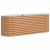vidaXL Hochbeet Braun 240 x 80 x 81 cm Stahl