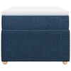 vidaXL Boxspringbett mit Matratze Blau 90x190 cm Stoff
