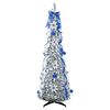 vidaXL K&uuml;nstlicher Weihnachtsbaum mit 50 LEDs Wei&szlig; 120 cm PVC