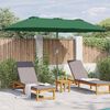 vidaXL Garten-Sonnenschirm Gr&uuml;n 370 x 197 x 239 cm