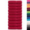 vidaXL Premium-Duscht&uuml;cher SOLUND 10 Stk. Rot 70x140 cm 600 g/m&sup2;