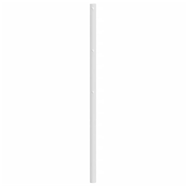 vidaXL Kopfteil Metall Wei&szlig; 90 cm