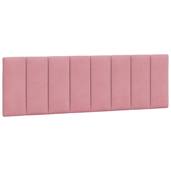 vidaXL Kopfteil-Kissen "Hanko" Rosa 160 cm Samt