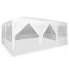 vidaXL Party-Zelt Wei&szlig; 600 x 400 x 266 cm Polyethylen
