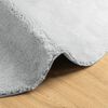 vidaXL Teppich HUARTE Kurzflor Weich und Waschbar Grau &Oslash; 120 cm