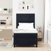 vidaXL Boxspringbett mit Matratze Schwarz 90 x 190 cm Stoff