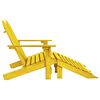 vidaXL Adirondack-Gartenbank 2-Sitzer mit Fu&szlig;teil Tannenholz Gelb