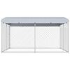 vidaXL Outdoor-Hundezwinger mit &Uuml;berdachung 382x382x225 cm