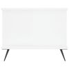 vidaXL Couchtisch Hochglanz-Wei&szlig; 90x50x40 cm Holzwerkstoff