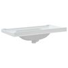 vidaXL Waschbecken Wei&szlig; 91,5x48x23 cm Rechteckig Keramik