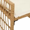 vidaXL Bank Outdoor Uni Natur und Creme 116 x 55 x 82 cm