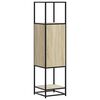 vidaXL Highboard Sonoma-Eiche 35,5x35x139 cm Holzwerkstoff Metall