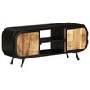 vidaXL TV-Schrank 110x30x45 cm Raues Mangoholz