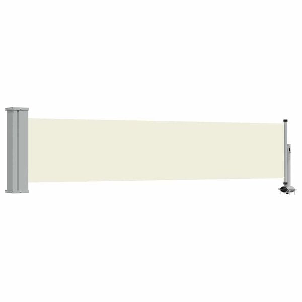vidaXL Ausziehbare Seitenmarkise 60&times;300 cm Creme