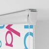 vidaXL Duschrollo mit Kassette 120x240 cm Stoffbreite 116 cm
