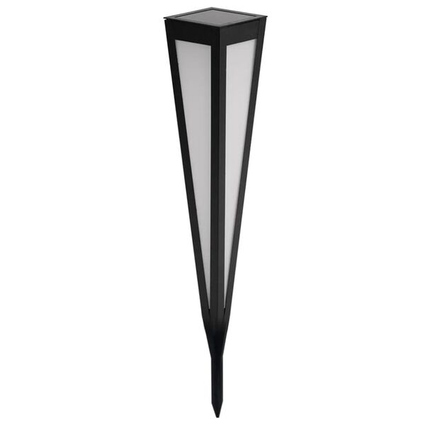HI LED-Solar-Gartenleuchte 58 cm Schwarz