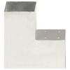 vidaXL Pfostenverbinder L-Form Verzinktes Metall 101 x 101 mm