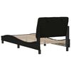 vidaXL Bettgestell ohne Matratze Schwarz 90x200 cm Stoff