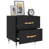 vidaXL Nachttisch Schwarz 40x35x47,5 cm Holzwerkstoff